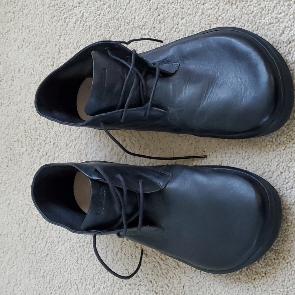 Be Lenka men's black leather oxfords sz 46 (13.5)